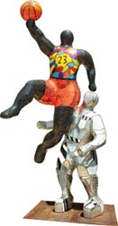 Niki de Saint Phalle basketball player sculpture